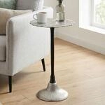 Beistelltisch Aluminium Anstelltisch Metall Wohnzimmertisch Dekotisch Couchtisch