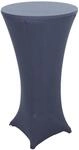 Set Stehtisch + Stehtischhusse MCW-J30, Bistrotisch Tischhusse, klappbar