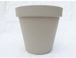 Pflanzk&uuml;bel E&K, beige, Taupe rund &Oslash;80cm, Pflanztopf Blumentopf K&uuml;bel XXL...