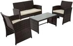 CLP Polyrattan Sitzgruppe Toruba, Lounge-Set outdoor wetterfest, aus PE-Rattan, mit