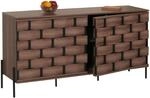Sideboard MCW-M44, Kommode Schrank Anrichte, 3D-Flecht-Design Push-to-open T&uuml;ren