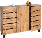 Sideboard MCW-M46, Kommode Schrank Anrichte, 3 T&uuml;ren 8 Stauf&auml;cher 88x120x34cm,