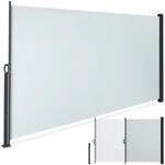 tectake&reg; Seitenmarkise, 180 x 300 cm, Schutz vor Sonne und Wind, ausziehbar, mit