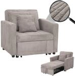 Schlafsessel MCW-L90, Klappsessel G&auml;stebett Relaxsessel, Liegefl&auml;che 200x100cm