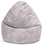 Sitzsack BeanBag Shara XXL - 300 Liter in Cord-Optik grau