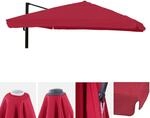 Ersatz-Bezug f&uuml;r Luxus-Ampelschirm MCW-A96 mit Flap, Schirmbezug Ersatzbezug,