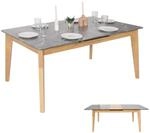 Esszimmertisch MCW-M57, Esstisch, Massiv-Holz Laminat Melamin 160-200x90cm,