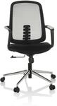 hjh OFFICE Home Office B&uuml;rostuhl SEDIOLO B Stoff / Netzstoff mit Armlehnen