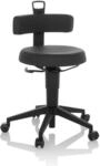 hjh OFFICE Drehhocker TOP WORK FLEX PU Kunstleder ohne Armlehnen