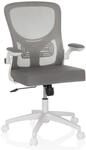 hjh OFFICE Home Office B&uuml;rostuhl BELIO W Stoff / Netzstoff mit abklappbaren
