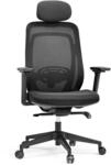 hjh OFFICE Profi B&uuml;rostuhl Vivadapt Stoff / Netzstoff mit Armlehnen