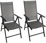 CHILLROI Klappsessel Aluminium 2er Set Gartenstuhl klappbar Campingstuhl