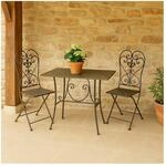 HTI-Living Metalltisch Braun Lily