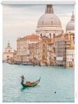 Lichtblick Rollo Klemmfix, ohne Bohren, blickdicht, Venedig Canal Grande - Blau