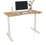 hjh OFFICE Elektrisch h&ouml;henverstellbarer Schreibtisch STAND PRO R MDF Platte,