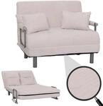 Schlafsessel MCW-K29, Klappsessel Schlafsofa G&auml;stebett, Liegefl&auml;che 190x100cm,