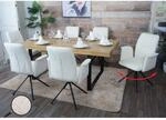 6er-Set Esszimmerstuhl MCW-N99, drehbar Armlehne Auto-Return, Stoff/Textil Chenille
