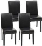 4er-Set Esszimmerstuhl Stuhl K&uuml;chenstuhl Littau MVG-zertifiziert ~ Kunstleder,