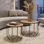 MCA 2er-Set Couchtisch MCW-P58, Beistelltisch Kaffeetisch Loungetisch,...