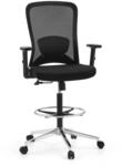 hjh OFFICE Arbeitsstuhl Top Work 44 Stoff / Netzstoff mit Armlehnen