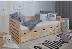 TiCAA Sofabett Naomi inkl. 5x Schubk&auml;sten, 90x200