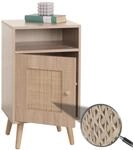Nachttisch MCW-M39, Nachtschrank Kaffeetisch Beistelltisch, Stauf&auml;cher, Kubu Rattan