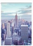 Lichtblick Rollo Klemmfix, ohne Bohren, blickdicht, New York - Blau