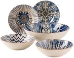 M&auml;ser Salatsch&uuml;ssel-Set, Iberico Blue Blau / Wei&szlig;