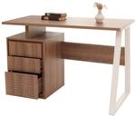 Schreibtisch MCW-O32, B&uuml;rotisch Computertisch Arbeitstisch, Schublade, Melamin Holz,
