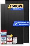 Solakon Solarmodul 500W, N-Type bifaziales monokristallines Glas-Glas...