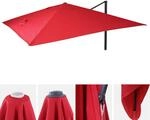 Ersatz-Bezug f&uuml;r Luxus-Ampelschirm MCW-A96, Sonnenschirmbezug Ersatzbezug, 3x4m