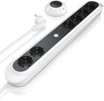 BEARWARE Steckdosenleiste Mehrfachsteckdose Steckerleiste 3680W, 6-fach