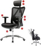 SIHOO B&uuml;rostuhl Schreibtischstuhl, ergonomisch, verstellbare Lordosenst&uuml;tze,...