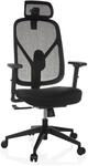 hjh OFFICE Profi B&uuml;rostuhl RALOO ECO Stoff / Netzstoff mit Armlehnen
