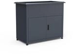 Westmann Metall Hochbeet Plexa mit Stauraum & Schneckenkante Anthrazit 50x100x85cm