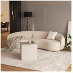 HOME DELUXE Sofa CASARA Webstoff Beige - 258 x 128 x 72 cm