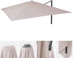 Ersatz-Bezug f&uuml;r Luxus-Ampelschirm MCW-A96, Sonnenschirmbezug Ersatzbezug, 3x3m