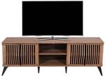 TV-Rack MCW-M45, Fernsehtisch Lowboard Schrank, 3D-Design Stauf&auml;cher 55x166x41cm,
