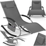 tectake&reg; Gartenliege, ergonomisch, mit Komfort-Schwingbewegung, atmungsaktives,