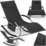 tectake&reg; Gartenliege, ergonomisch, mit Komfort-Schwingbewegung, atmungsaktives,