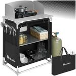 tectake&reg; Campingk&uuml;che Premium mit Aluminiumgestell und 2 F&auml;chern, faltbar, mit 2
