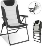 HOMECALL Campingstuhl Gartenstuhl klappbar, polyester, 5 fach Verstellbarer