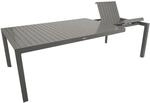 DEGAMO Ausziehtisch BAGO XL 195/255X120cm, Aluminium silbergrau