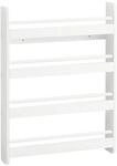 SoBuy Kinderregal mit 4 F&auml;chern Wei&szlig; 60x12x80cm Modern