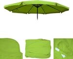 Ersatz-Bezug f&uuml;r Sonnenschirm Capri Pro, Gastronomie Marktschirm mit Volant &Oslash;...