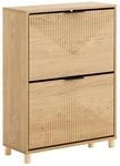 SoBuy Schuhschrank mit 2 T&uuml;ren Natur 94x44,5x88,5cm Vintage