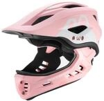 TT-32001 Rabbit Kinder Fahrradhelm mit Kinnschutz Gr&ouml;&szlig;e S Rosa
