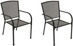 DEGAMO Stapelsessel CLASSIC, Streckmetall anthrazit, 2-er Set