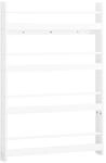 SoBuy Kinderregal mit 4 F&auml;chern Wei&szlig; 80x12x118cm Minimalistisch