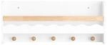 SoBuy Kinderregal mit 1 Ablage Wei&szlig; 73x15x30cm Modern